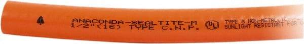 Anaconda Sealtite - 3/4" Trade Size, 175' Long, Flexible Liquidtight Conduit - PVC, 19.05mm ID, Orange - A1 Tooling