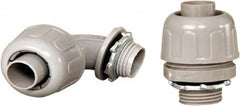 Anaconda Sealtite - 1/2" Trade, Nylon Threaded 90° Liquidtight Conduit Connector - Insulated - A1 Tooling