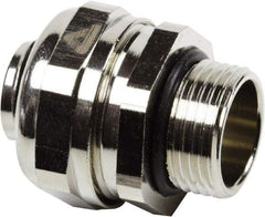 Anaconda Sealtite - 1-1/4" Trade, Nickel Plated Brass Threaded Straight Liquidtight Conduit Connector - Partially Insulated - A1 Tooling