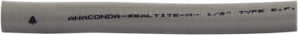 Anaconda Sealtite - 1" Trade Size, 100' Long, Flexible Liquidtight Conduit - Aluminum & PVC, 25.4mm ID, Gray - A1 Tooling