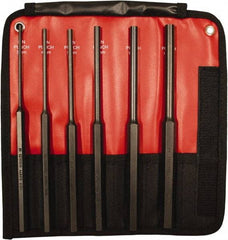 Mayhew - 6 Piece, 3 to 10mm, Pin Punch Set - Hex Shank, Steel, Comes in Kit Bag - A1 Tooling