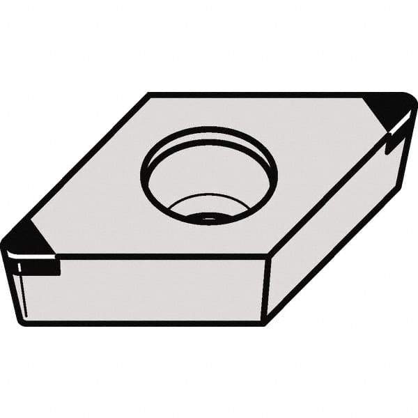 Kennametal - DCGW32.52 MT Grade KBH10 CBN Turning Insert - 55° Diamond, 3/8" Inscr Circle, 5/32" Thick, 1/32" Corner Radius - A1 Tooling