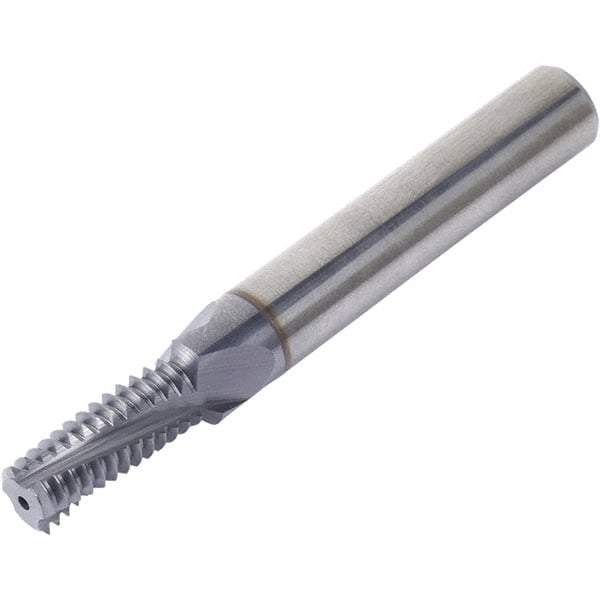 Vargus - M14x2.00 ISO, 11.6mm Cutting Diam, 4 Flute, Solid Carbide Helical Flute Thread Mill - Internal Thread, 29mm LOC, 80mm OAL, 12mm Shank Diam - A1 Tooling