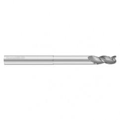 1" Dia. x 6 Overall Length 3-Flute .060 C/R Solid Carbide SE End Mill-Round Shank-Center Cut-Uncoated - A1 Tooling