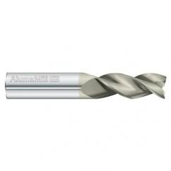 10mm Dia. x 64mm Overall Length 3-Flute Square End Solid Carbide SE End Mill-Round Shank-Center Cut-FC5 - A1 Tooling