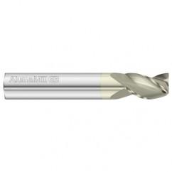 8mm Dia. x 64mm Overall Length 3-Flute Square End Solid Carbide SE End Mill-Round Shank-Center Cut-FC5 - A1 Tooling