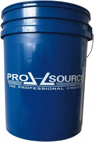 PRO-SOURCE - 5 Gal, 14.5669" High, High-Density Polyethylene Round Blue Single Pail - Handle Included, 11-7/16" Top Length x 11-7/16" Top Diam - A1 Tooling