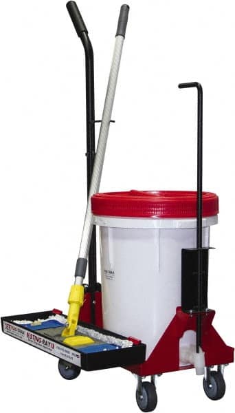 Fas-trak - Janitor Carts & Caddies Type: Floor Finisher Tool Cart Material: HDPE Plastic; Metal - A1 Tooling