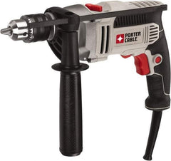 Porter-Cable - 120 Volt 1/2" Keyed Chuck Electric Hammer Drill - 0 to 57,000 BPM, 0 to 3,100 RPM, Reversible - A1 Tooling