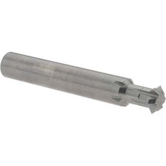 Accupro - 3/8° 3/8" Cut Diam, 1/8" Cut Width, 3/8" Shank, Solid Carbide Double-Angle Cutter - A1 Tooling