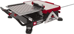 Porter-Cable - 7" Blade Diam, Tile Saw - 3,600 RPM, 16" Table Depth x 26" Table Width, 20 Volts, 5/8" Arbor - A1 Tooling