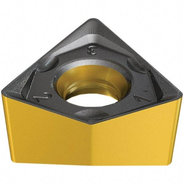 Iscar - H690 WNMU070516 MM Grade IC808 Carbide Milling Insert - TiAlN/AlTiN/TiN Finish, 5.7mm Thick, 11.5mm Inscribed Circle, 1.6mm Corner Radius - A1 Tooling