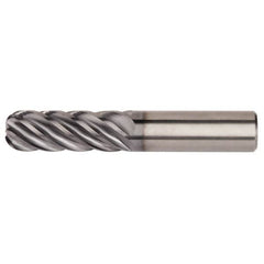 Kennametal - 1/2", 6 Flute, Single End, Solid Carbide, 0.03" Corner Radius End Mill - 3" OAL, 38° Helix, Right Hand Flute, 1" LOC, Right Hand Cut - A1 Tooling