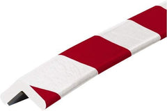 PRO-SAFE - 39" Long, Polyurethane Foam Type E Corner Guard - Red/White, 1" High x 2" Wide Side - A1 Tooling