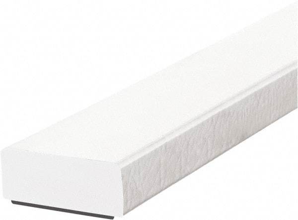 PRO-SAFE - 39" Long, Polyurethane Foam Type D Surface Guard - White, 1" High x 2" Wide Side - A1 Tooling