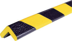 PRO-SAFE - 39" Long, Polyurethane Foam Type E Corner Guard - Black/Yellow, 1" High x 2" Wide Side - A1 Tooling