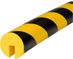 PRO-SAFE - 39" Long, Polyurethane Foam Type B+ Edge Guard - Black/Yellow, 1" High x 2" Wide Side - A1 Tooling