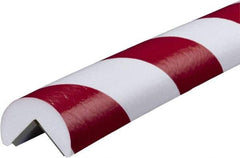 PRO-SAFE - 39" Long, Polyurethane Foam Type A Corner Guard - Red/White, 1" High x 2" Wide Side - A1 Tooling