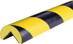 PRO-SAFE - 39" Long, Polyurethane Foam Type A Corner Guard - Black/Yellow, 1" High x 2" Wide Side - A1 Tooling