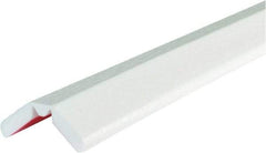 PRO-SAFE - 39" Long, Polyurethane Foam Type W Bumper Guard - White, 1" High x 2" Wide Side - A1 Tooling