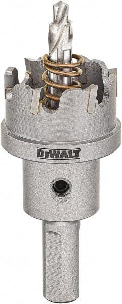 DeWALT - 1-1/8" Diam, 1/4" Cutting Depth, Hole Saw - Carbide-Tipped Saw, Toothed Edge - A1 Tooling