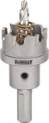 DeWALT - 7/8" Diam, 1/4" Cutting Depth, Hole Saw - Carbide-Tipped Saw, Toothed Edge - A1 Tooling