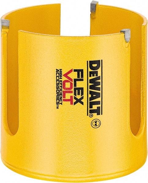 DeWALT - 2-9/16" Diam, 2" Cutting Depth, Hole Saw - Carbide-Tipped Saw, Toothed Edge - A1 Tooling