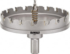 DeWALT - 4" Diam, 1/4" Cutting Depth, Hole Saw - Carbide-Tipped Saw, Toothed Edge - A1 Tooling