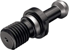 Seco - BT30 Taper, M12x1.75 Thread, 45° Angle Radius, Standard Retention Knob - 1.693" OAL, 0.433" Knob Diam, 29/32" from Knob to Flange, Through Coolant - Exact Industrial Supply