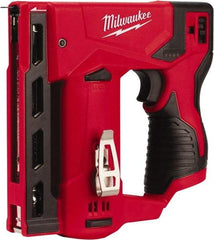 Milwaukee Tool - Battery Crown Stapler - 3/8" Staples, Red & Black - A1 Tooling