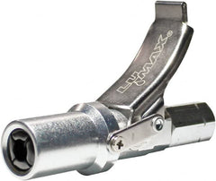 lumax - 15,000 Operating psi, 1/8 Thread, Fixed Grease Gun Coupler - NPT (F) Thread, 22,000 psi Burst Pressure - A1 Tooling