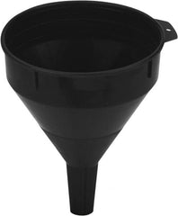 lumax - 64 oz Capacity Plastic Funnel - 6-1/2" Mouth OD, 1" Tip OD, 2-1/2" Straight Spout, Black - A1 Tooling