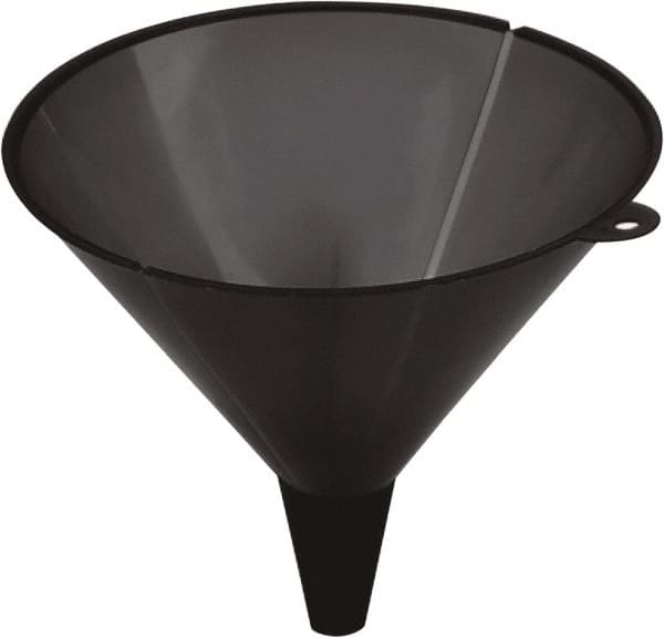 lumax - 48 oz Capacity Plastic Funnel - 8" Mouth OD, 3/4" Tip OD, 2-1/4" Straight Spout, Black - A1 Tooling