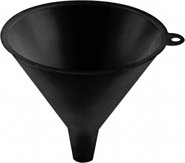 lumax - 16 oz Capacity Plastic Funnel - 5-1/4" Mouth OD, 3/4" Tip OD, 1-1/4" Straight Spout, Black - A1 Tooling