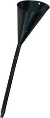 lumax - 64 oz Capacity Steel Funnel - 8" Mouth OD, 1/2" Tip OD, 16" Flexible Spout, Black - A1 Tooling