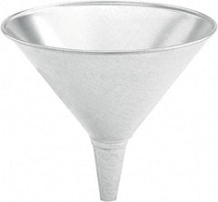 lumax - 32 oz Capacity Steel Funnel - 6-1/2" Mouth OD, 3/4" Tip OD, 2-1/2" Straight Spout, Silver - A1 Tooling