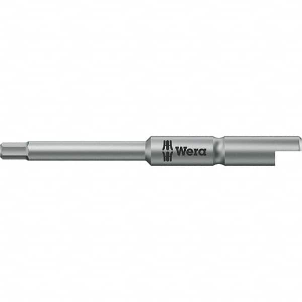 Wera - 2mm Hex Screwdriver Bit - 1/4" Drive, 44mm OAL - A1 Tooling