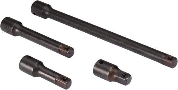 Proto - 1/2" Drive Socket Impact Locking Extension Set - 4 Pieces, Includes 2, 3, 5, 10" Lengths - A1 Tooling