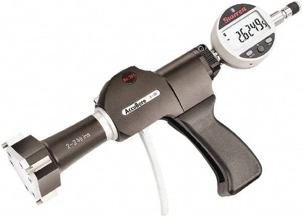 Starrett - Electronic Bore Gages Type: Pistol Grip Electronic Bore Gage Minimum Measurement (Decimal Inch): 2.0000 - A1 Tooling