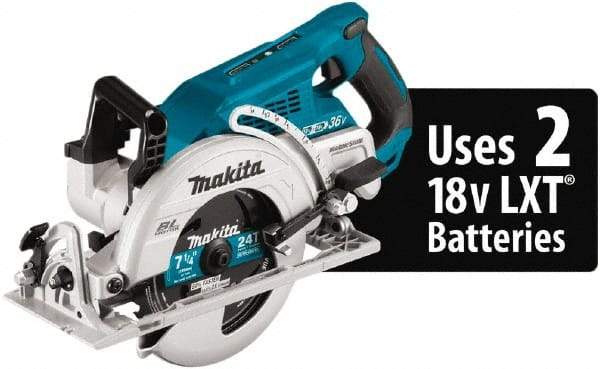 Makita - 18 Volt, 4-5/16" Blade, Cordless Circular Saw - 2,200 RPM, 1 Lithium-Ion Battery Included - A1 Tooling