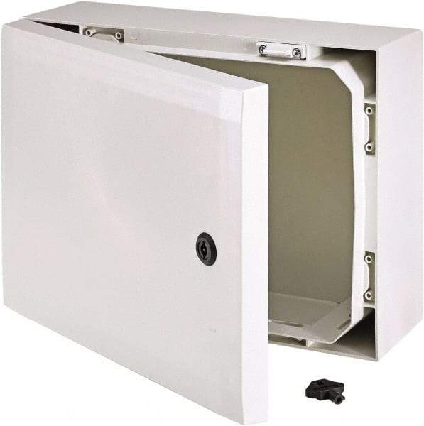 Fibox - Polycarbonate Standard Enclosure Hinge Cover - NEMA 4, 4X, 5.91" Wide x 11.81" High x 7.87" Deep, Impact Resistant - A1 Tooling