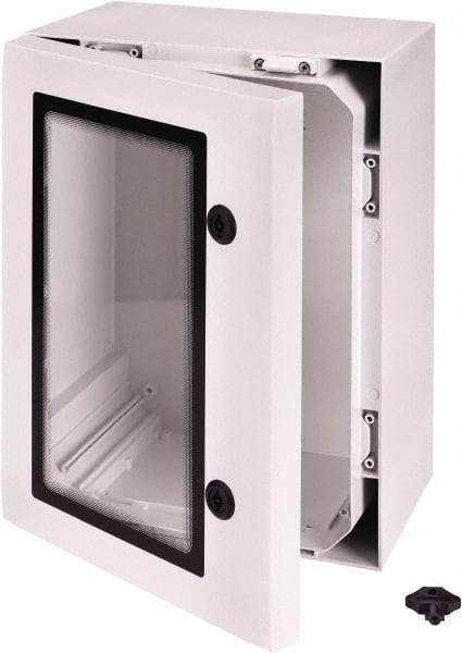 Fibox - Polycarbonate Standard Enclosure Hinge Cover - NEMA 4, 4X, 8.27" Wide x 15.75" High x 19.69" Deep, Impact Resistant - A1 Tooling