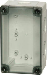 Fibox - Polycarbonate Standard Enclosure Screw Flat Cover - NEMA 1, 4, 4X, 6, 12, 13, 3.15" Wide x 5.12" High x 2.36" Deep - A1 Tooling