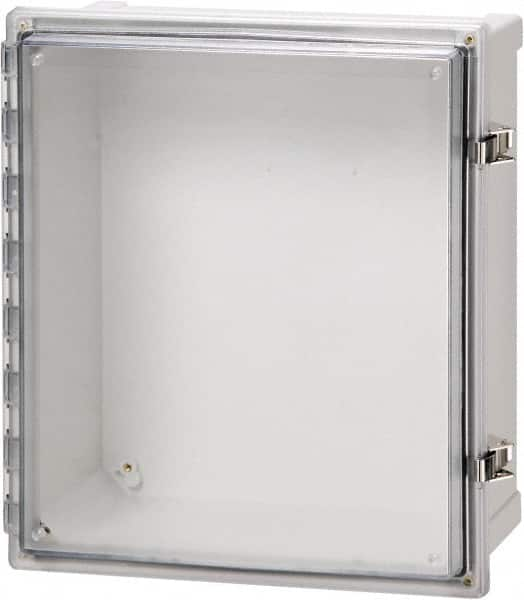 Fibox - Polycarbonate Standard Enclosure Hinge Cover - NEMA 4, 4X, 6, 6P, 12, 13, 12" Wide x 14" High x 7" Deep, Impact, Moisture & Corrosion Resistant, Dirt-tight & Dust-tight - A1 Tooling