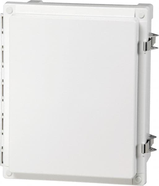 Fibox - Polycarbonate Standard Enclosure Hinge Cover - NEMA 4, 4X, 6, 6P, 12, 13, 8" Wide x 8" High x 4" Deep, Impact, Moisture & Corrosion Resistant, Dirt-tight & Dust-tight - A1 Tooling