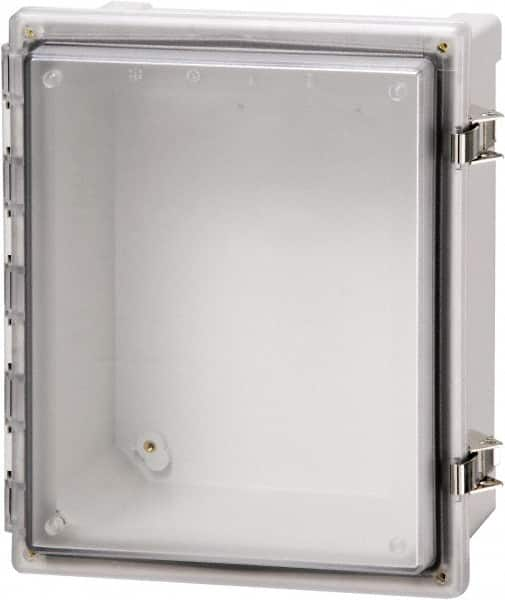 Fibox - Polycarbonate Standard Enclosure Hinge Cover - NEMA 4, 4X, 6, 6P, 12, 13, 8" Wide x 10" High x 6" Deep, Impact, Moisture & Corrosion Resistant, Dirt-tight & Dust-tight - A1 Tooling