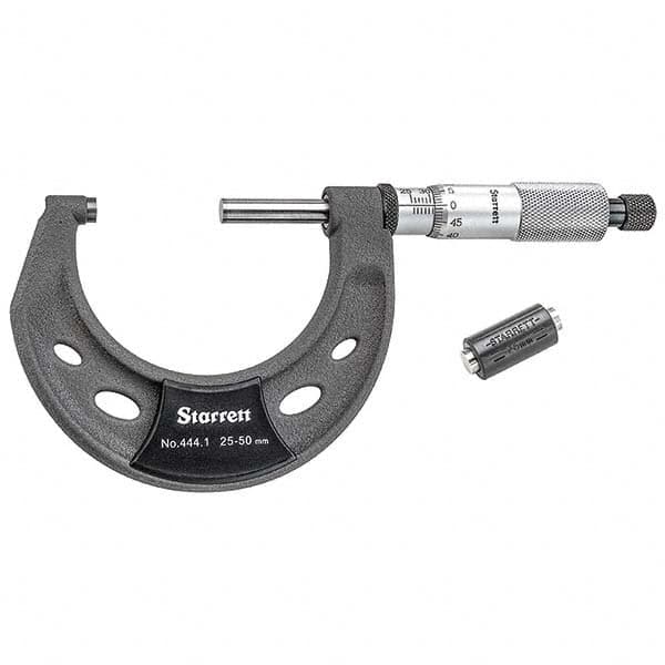 Starrett - Mechanical Outside Micrometers Minimum Measurement (mm): 25.00 Maximum Measurement (mm): 50.00 - A1 Tooling