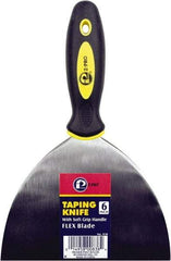 Premier Paint Roller - 6" Wide Spring Blade Steel Taping Knife - Stiff, Soft Grip Plastic Handle, 8.343" OAL - A1 Tooling