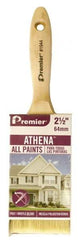 Premier Paint Roller - 2-1/2" Flat Polyester/Natural General Purpose Paint Brush - 2-3/4" Bristle Length, 5-1/4" Wood Beavertail Handle - A1 Tooling