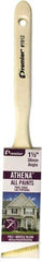 Premier Paint Roller - 1-1/2" Angled Polyester/Natural Angular Brush - 2-1/4" Bristle Length, 6-3/4" Wood Sash Handle - A1 Tooling